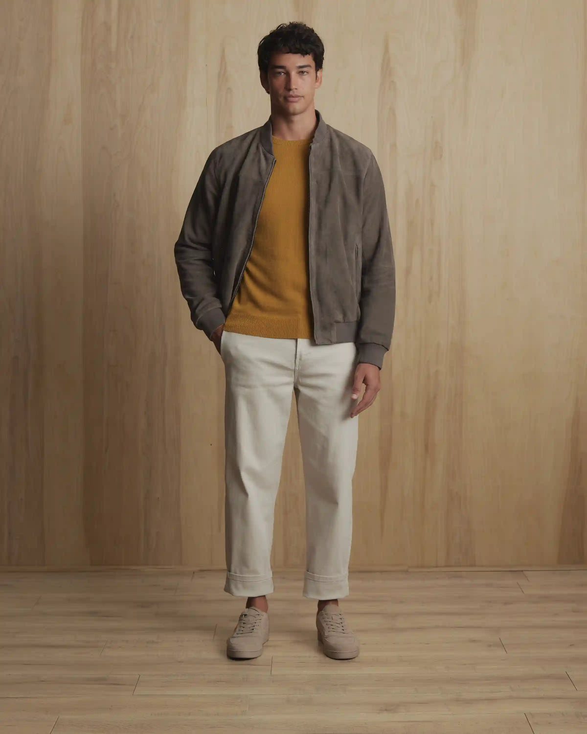 100% Suede Bomber Jacket