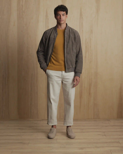 100% Suede Bomber Jacket