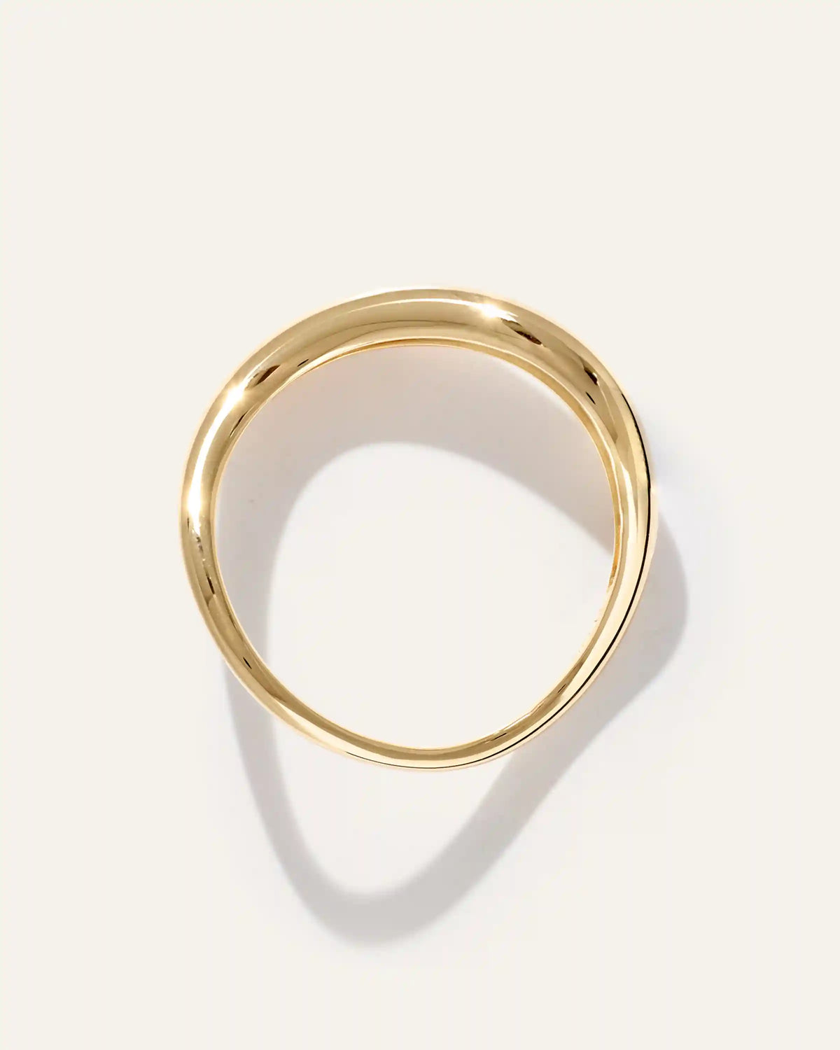 14K Gold Wave Ring