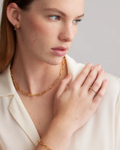 14K Gold Diamond Dot Ring