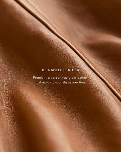 100% Leather Harrington Jacket