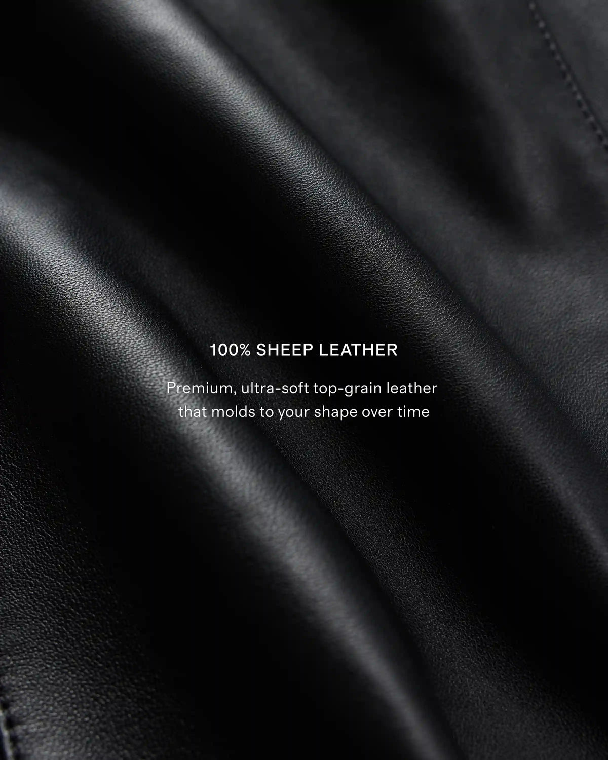 100% Leather Stand-Collar Jacket
