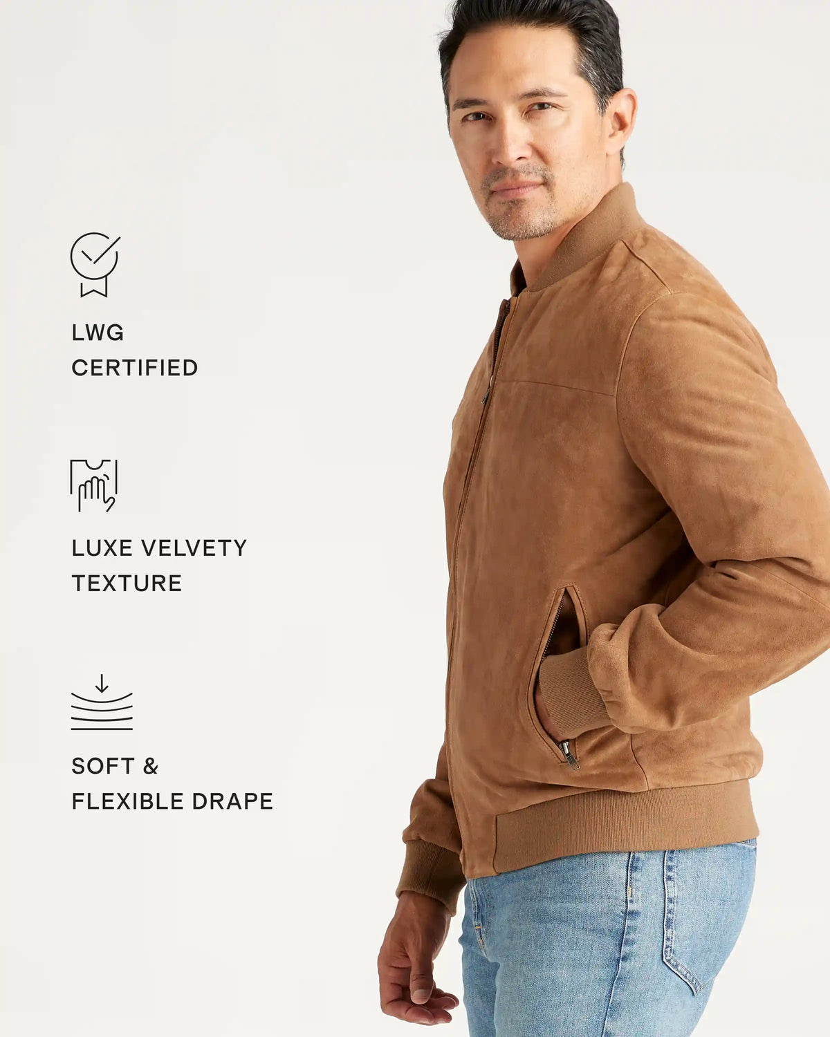 100% Suede Biker Jacket