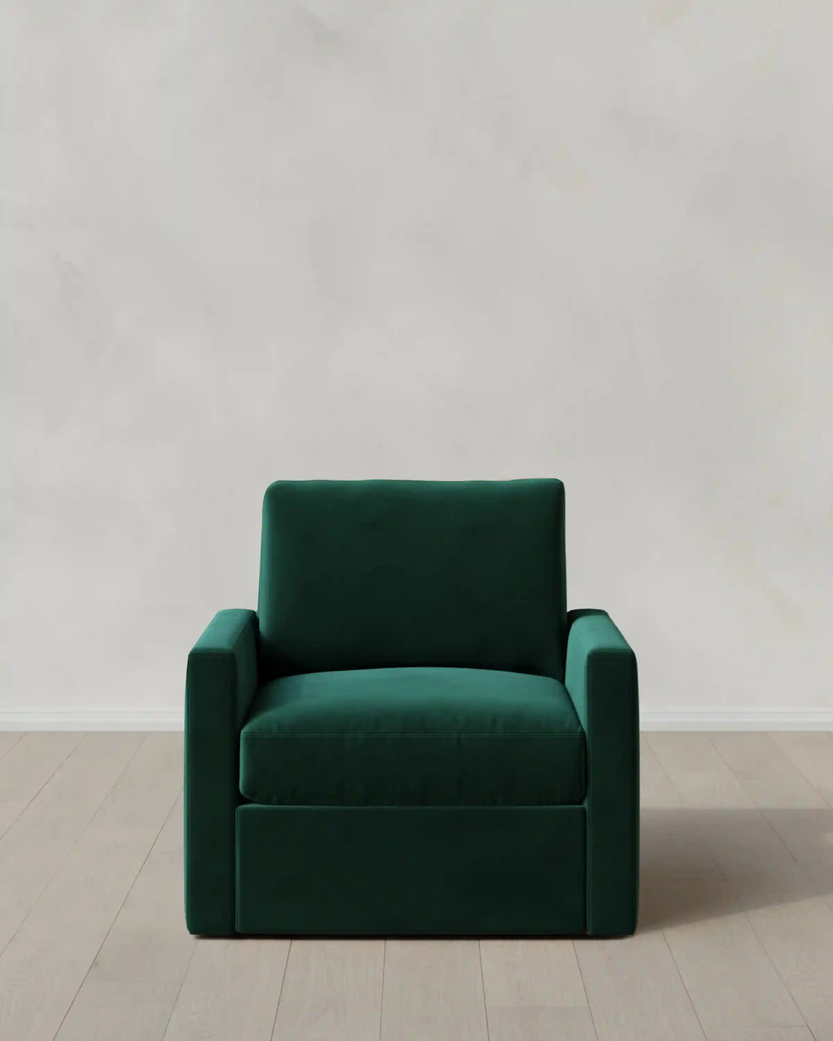Brennan Swivel Chair in Performance Velvet