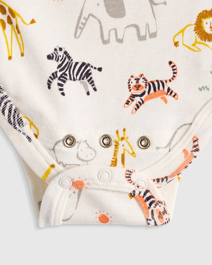 100% Organic Cotton Long Sleeve Kimono Bodysuit