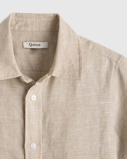 100% European Linen Short Sleeve Shirt
