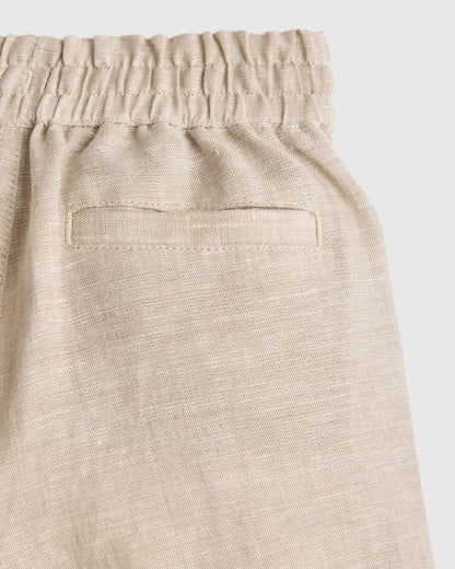 100% European Linen Drawstring Shorts