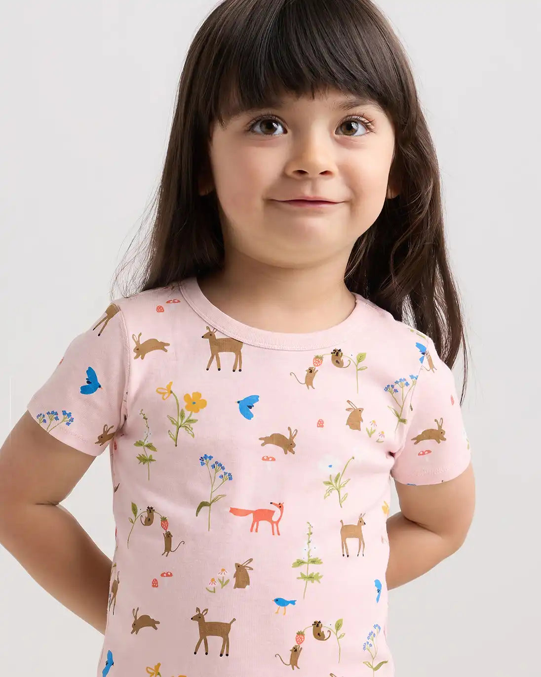 100% Organic Cotton Short Sleeve and Pant Pajama Set