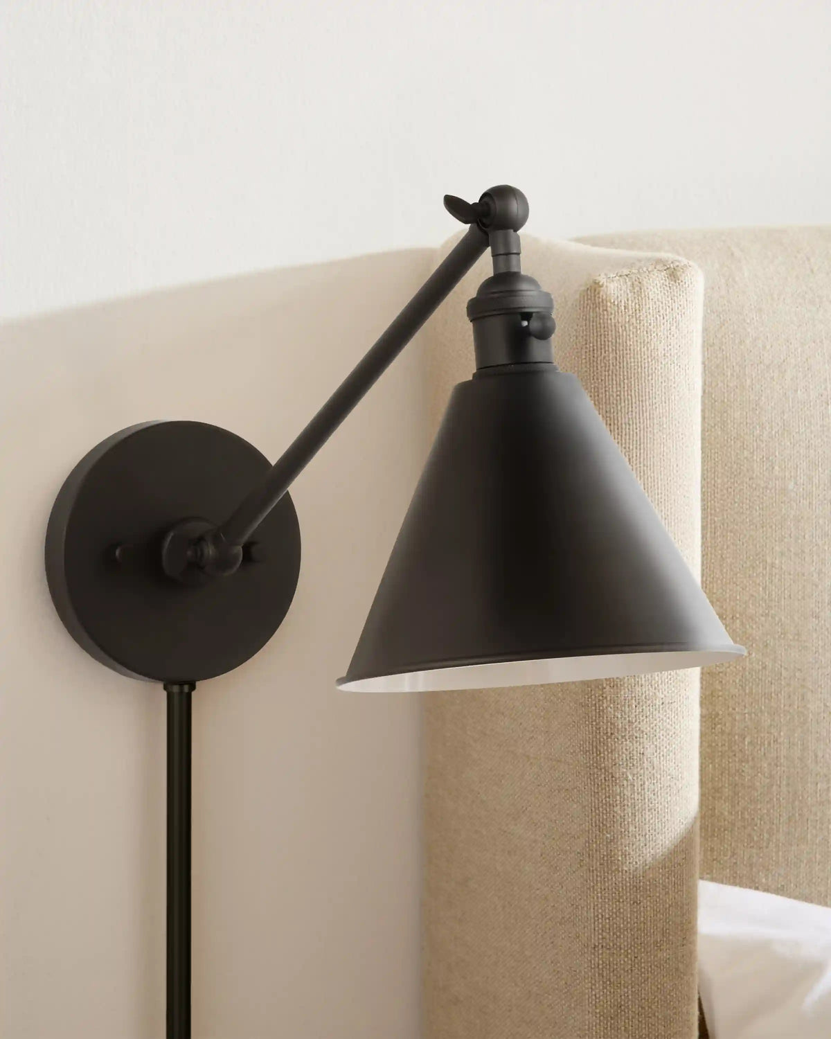 Articulating Single Arm Steel Wall Sconce