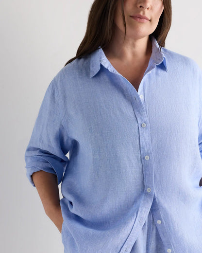 100% European Linen Long Sleeve Shirt
