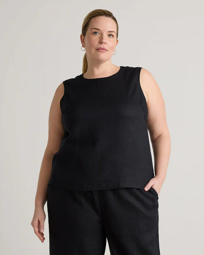 100% European Linen Tank