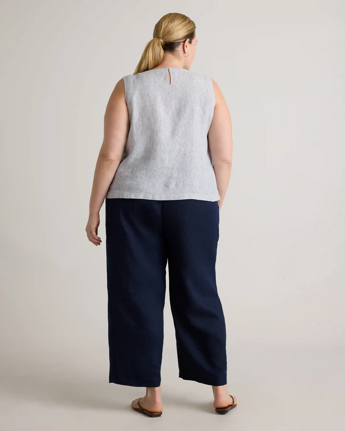 100% European Linen Tank