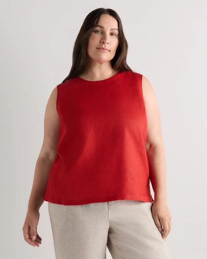 100% European Linen Tank