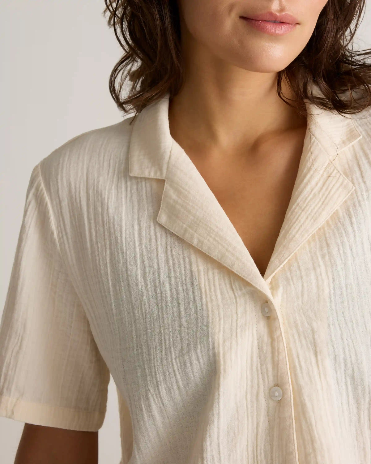 100% Organic Cotton Gauze Short Sleeve Shirt
