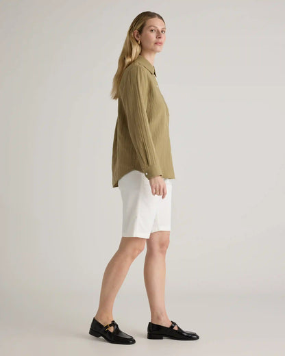 100% Organic Cotton Gauze Long Sleeve Shirt