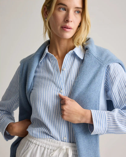 100% Organic Cotton Gauze Long Sleeve Shirt