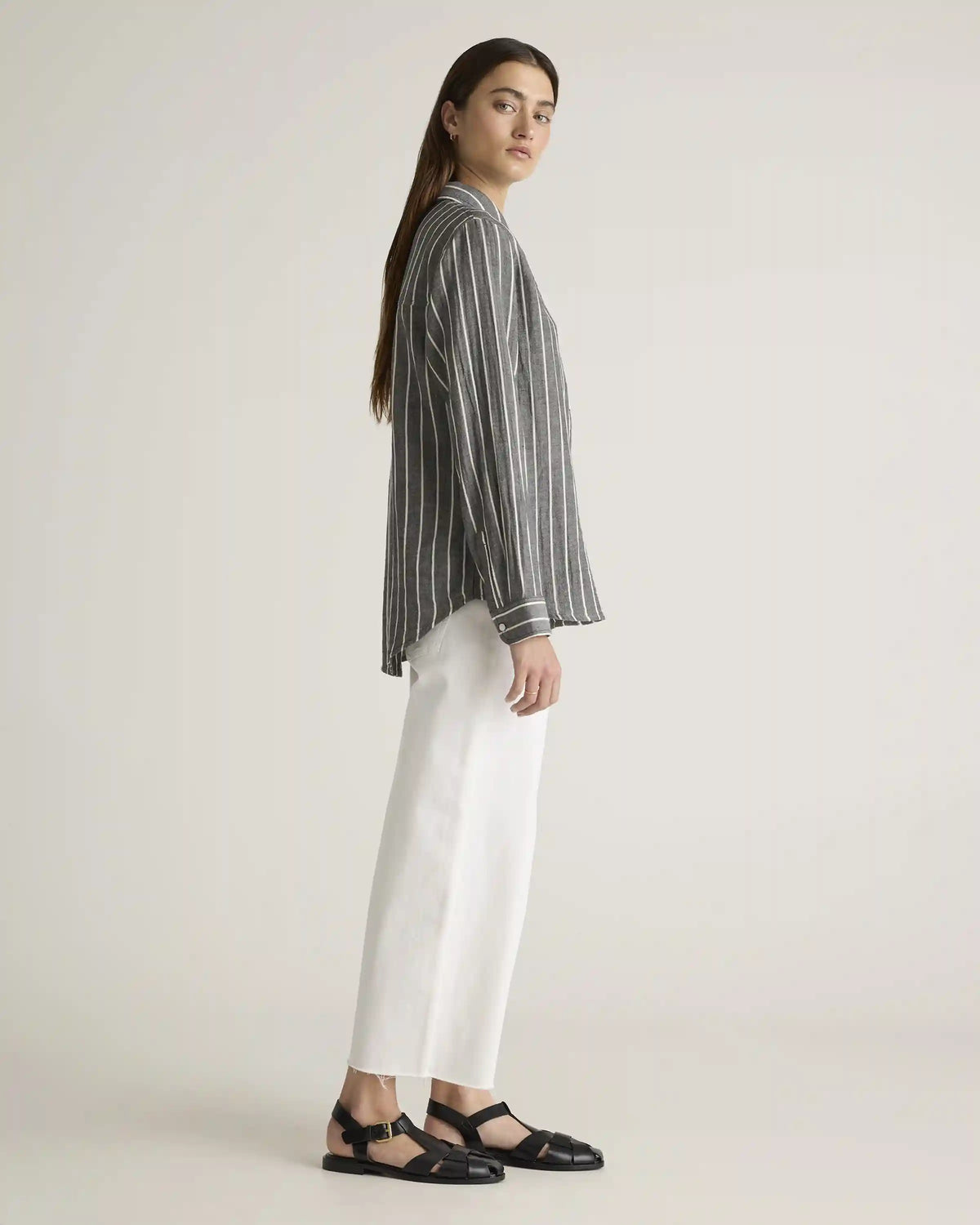 100% Organic Cotton Gauze Long Sleeve Shirt