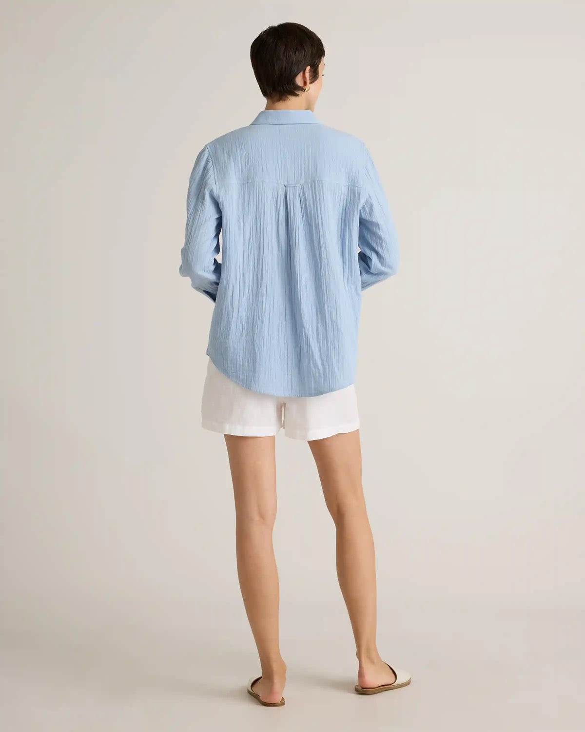 100% Organic Cotton Gauze Long Sleeve Shirt