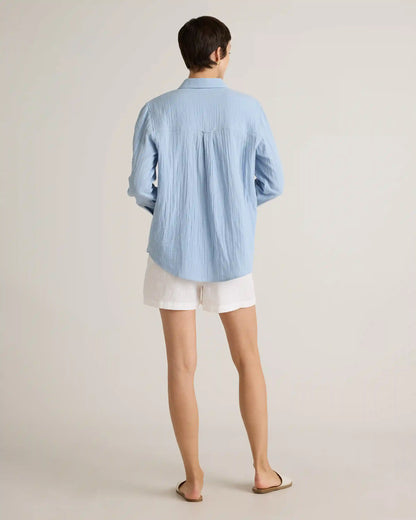 100% Organic Cotton Gauze Long Sleeve Shirt