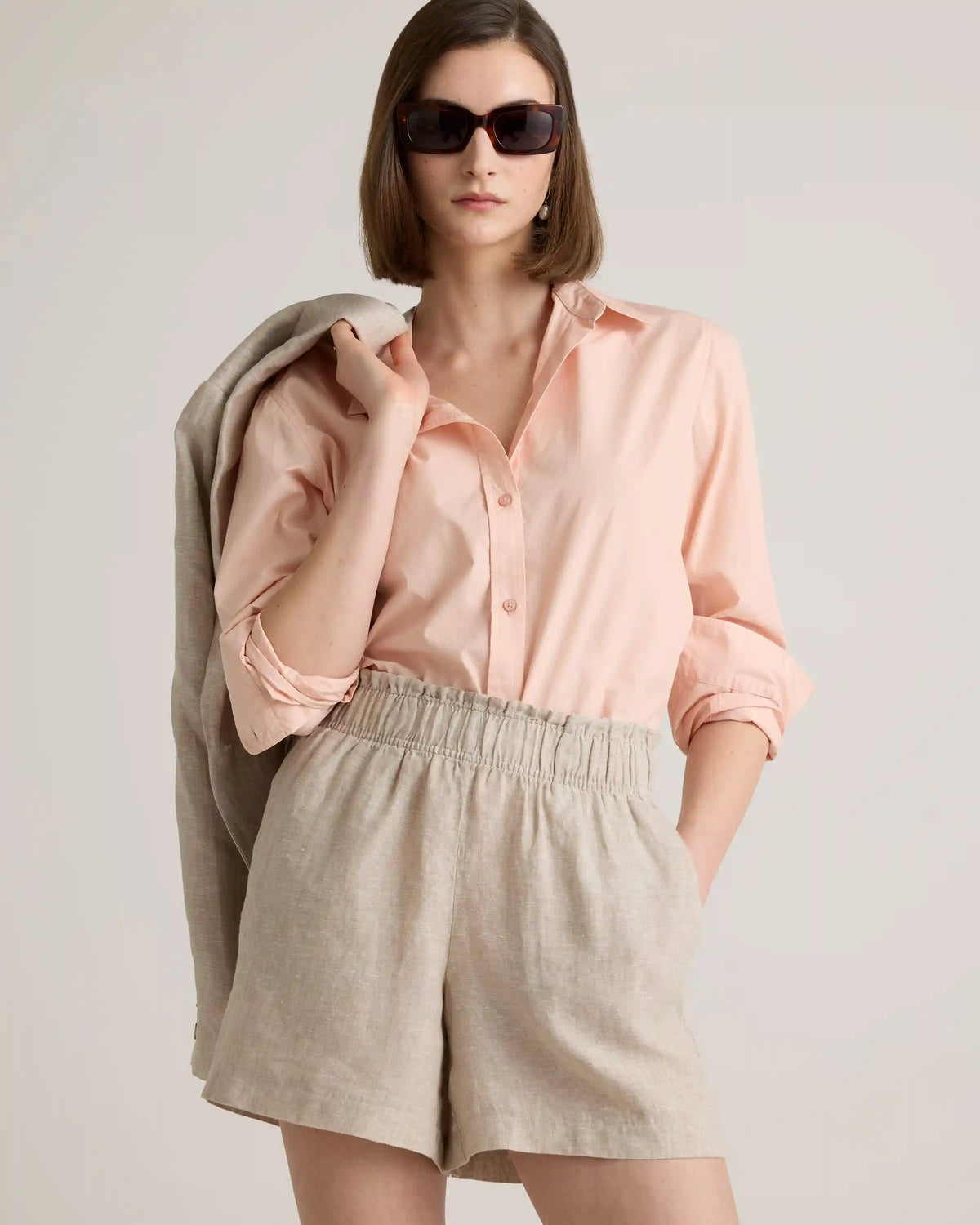100% Organic Cotton Poplin Long Sleeve Shirt