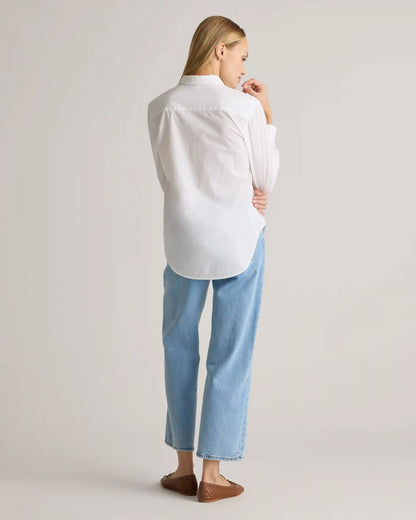 100% Organic Cotton Poplin Long Sleeve Shirt
