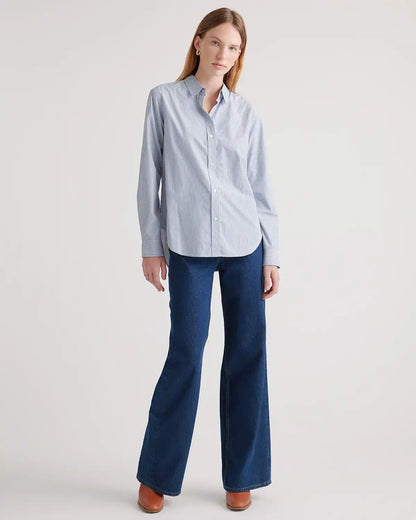 100% Organic Cotton Poplin Long Sleeve Shirt
