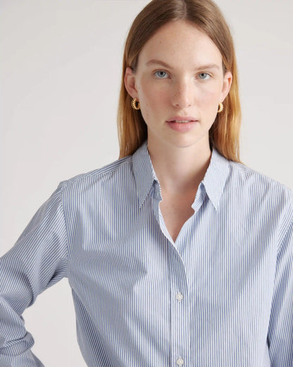 100% Organic Cotton Poplin Long Sleeve Shirt