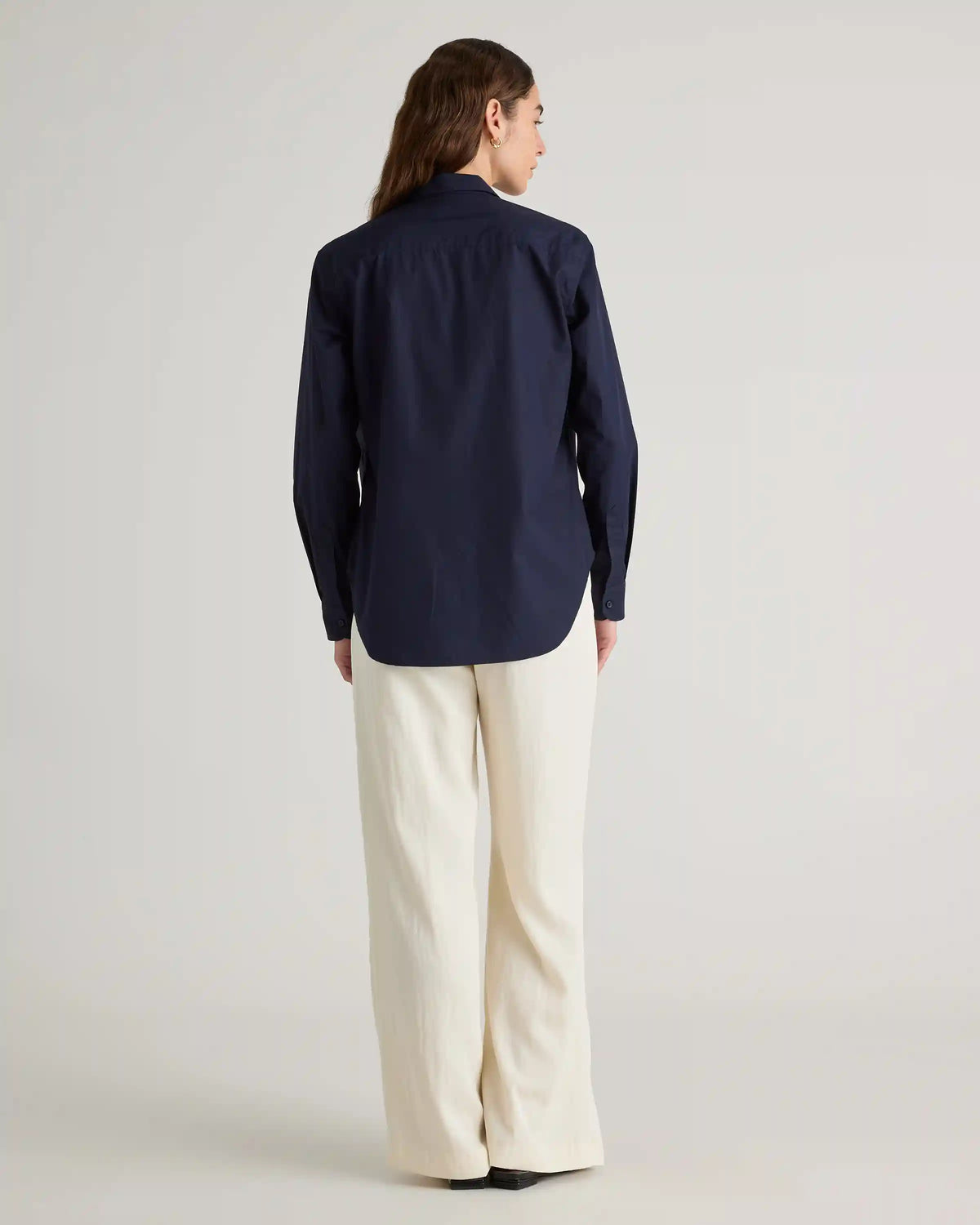 100% Organic Cotton Poplin Long Sleeve Shirt