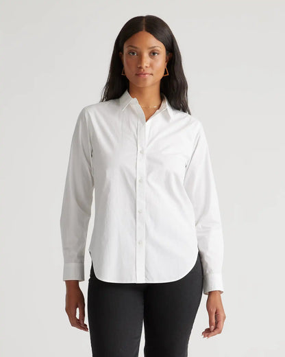 100% Organic Cotton Poplin Long Sleeve Shirt