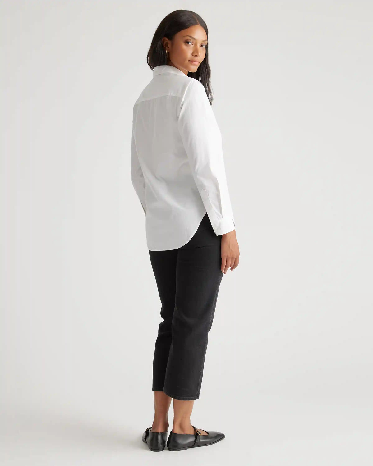 100% Organic Cotton Poplin Long Sleeve Shirt
