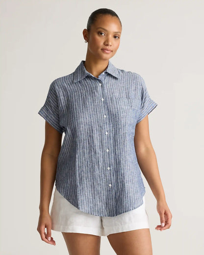 100% European Linen Camp Shirt