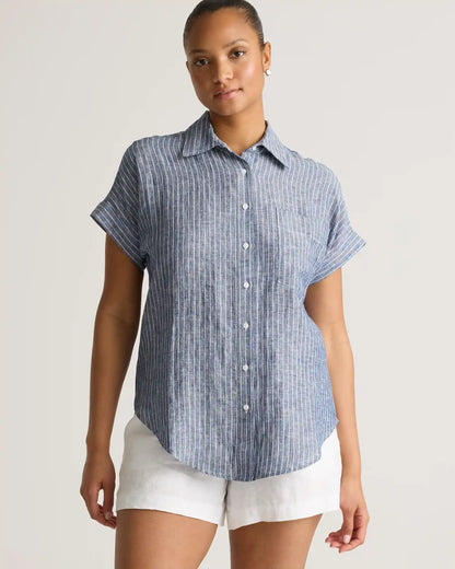 100% European Linen Camp Shirt