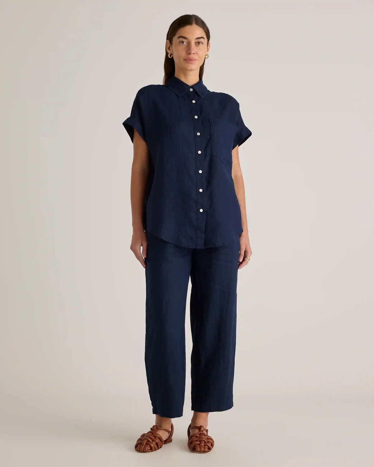 100% European Linen Camp Shirt