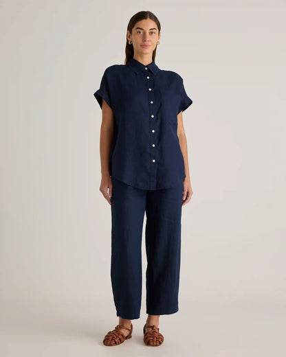 100% European Linen Camp Shirt