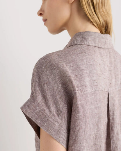 100% European Linen Camp Shirt