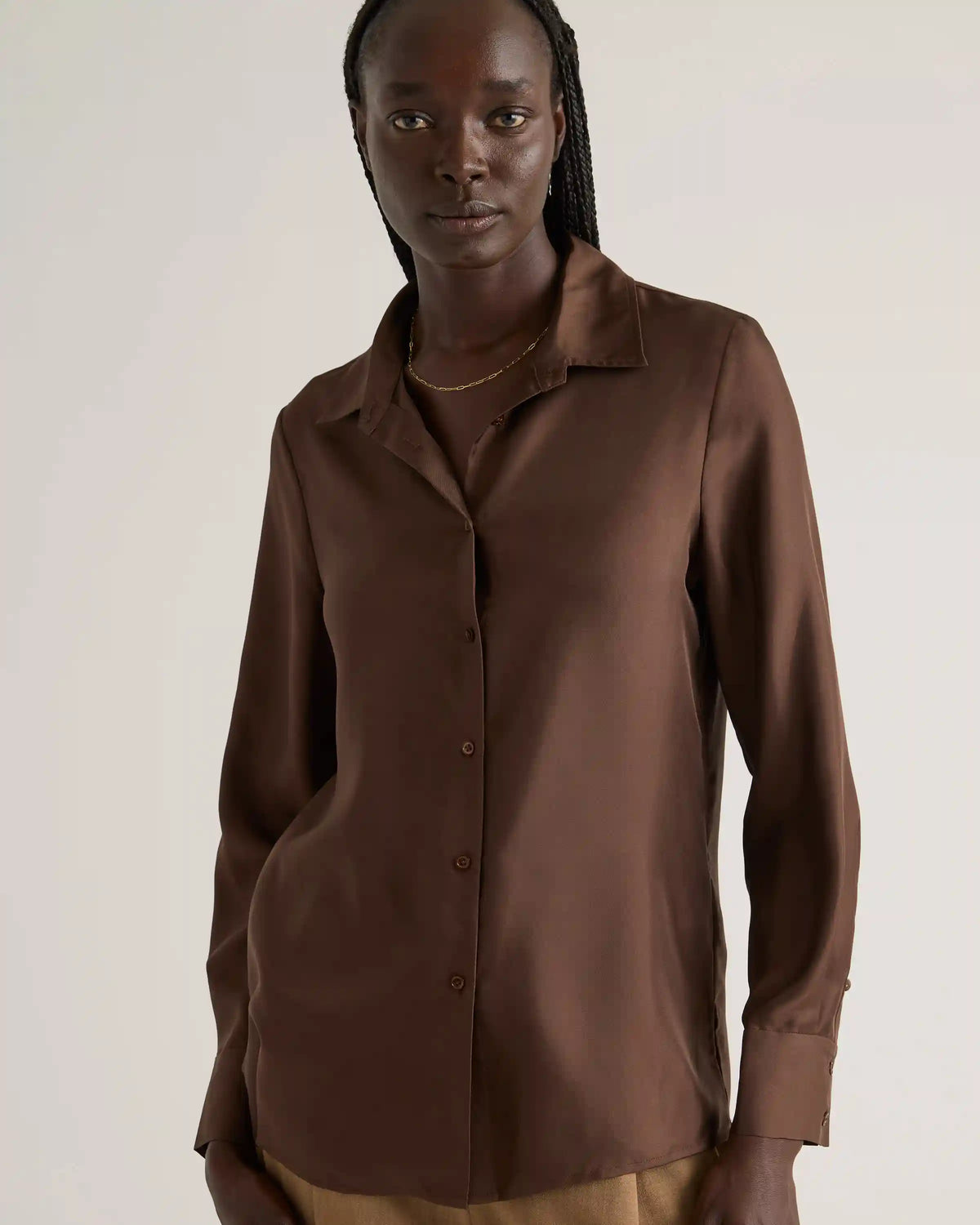 100% Silk Twill Blouse