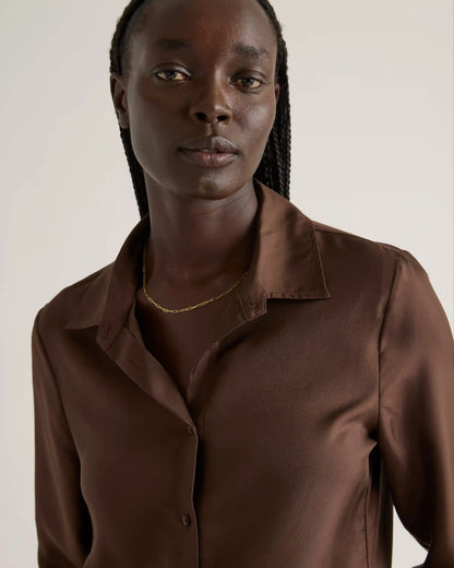 100% Silk Twill Blouse