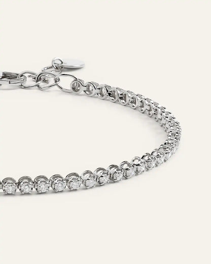 14K Gold Diamond Petite Tennis Bracelet - 1ctw