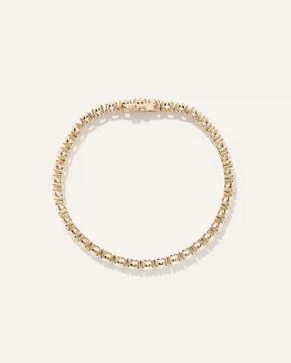 14K Gold Lab Grown Diamond Tennis Bracelet - 10ctw