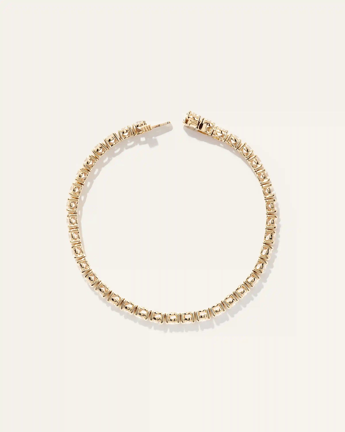 14K Gold Lab Grown Diamond Tennis Bracelet - 10ctw