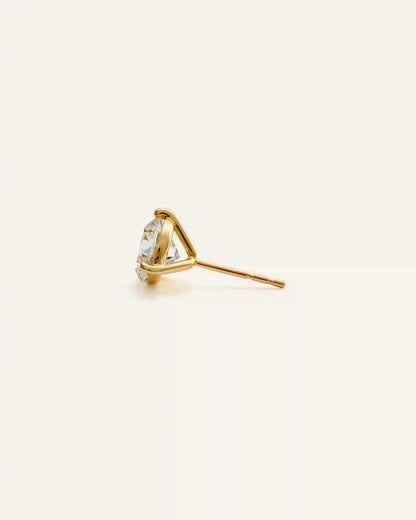 14K Gold Lab Grown Diamond Martini Studs - 2.5ctw