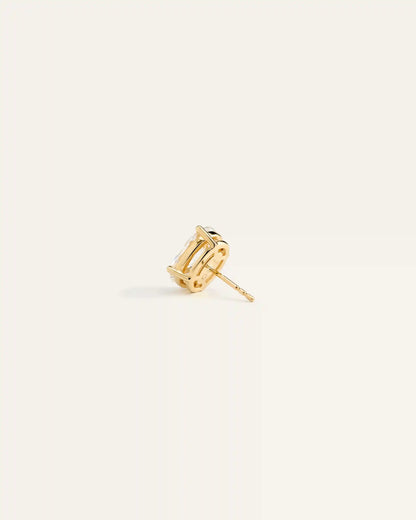 14K Gold Lab Grown Diamond Statement Oval Studs - 6ctw