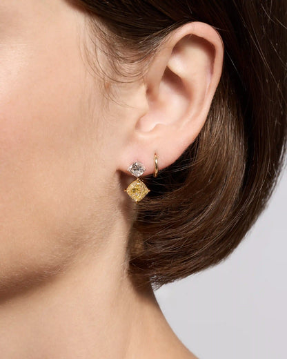 14K Gold Second Piercing Tiny Huggie - Single