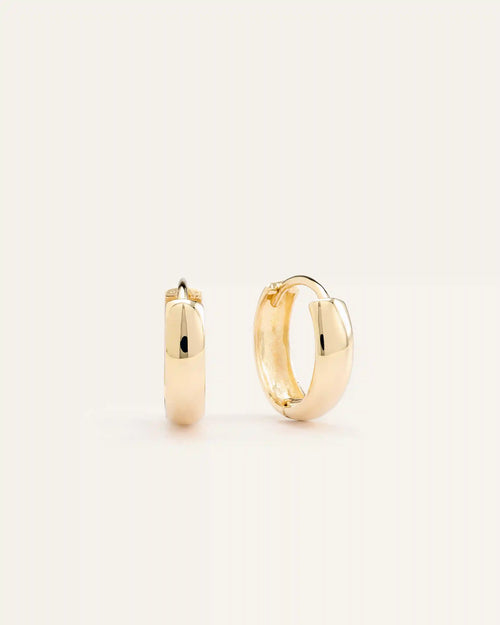 14K Gold Bold Hoops