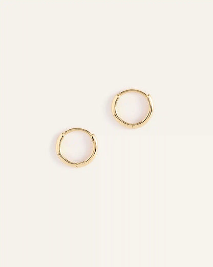 14K Gold Bold Hoops