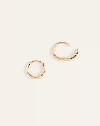 14K Gold Bold Hoops