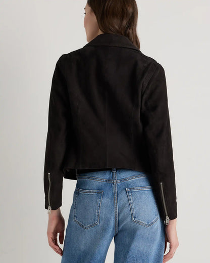 100% Suede Biker Jacket