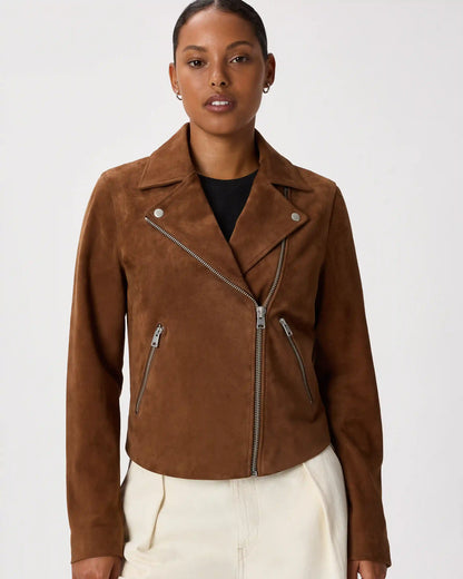 100% Suede Biker Jacket