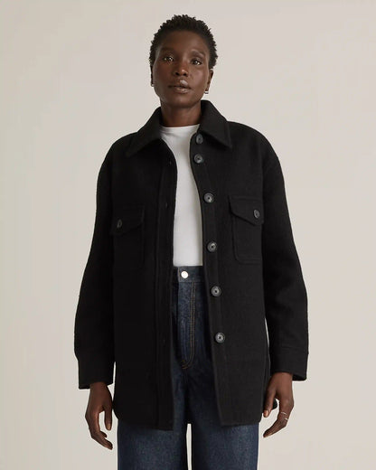 100% Merino Wool Shirt Jacket