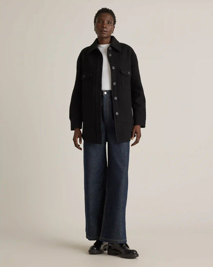 100% Merino Wool Shirt Jacket
